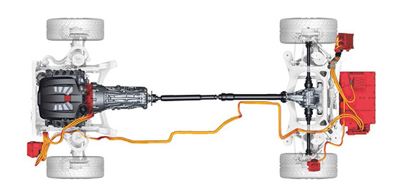 How a plug-in hybrid works (illustration)